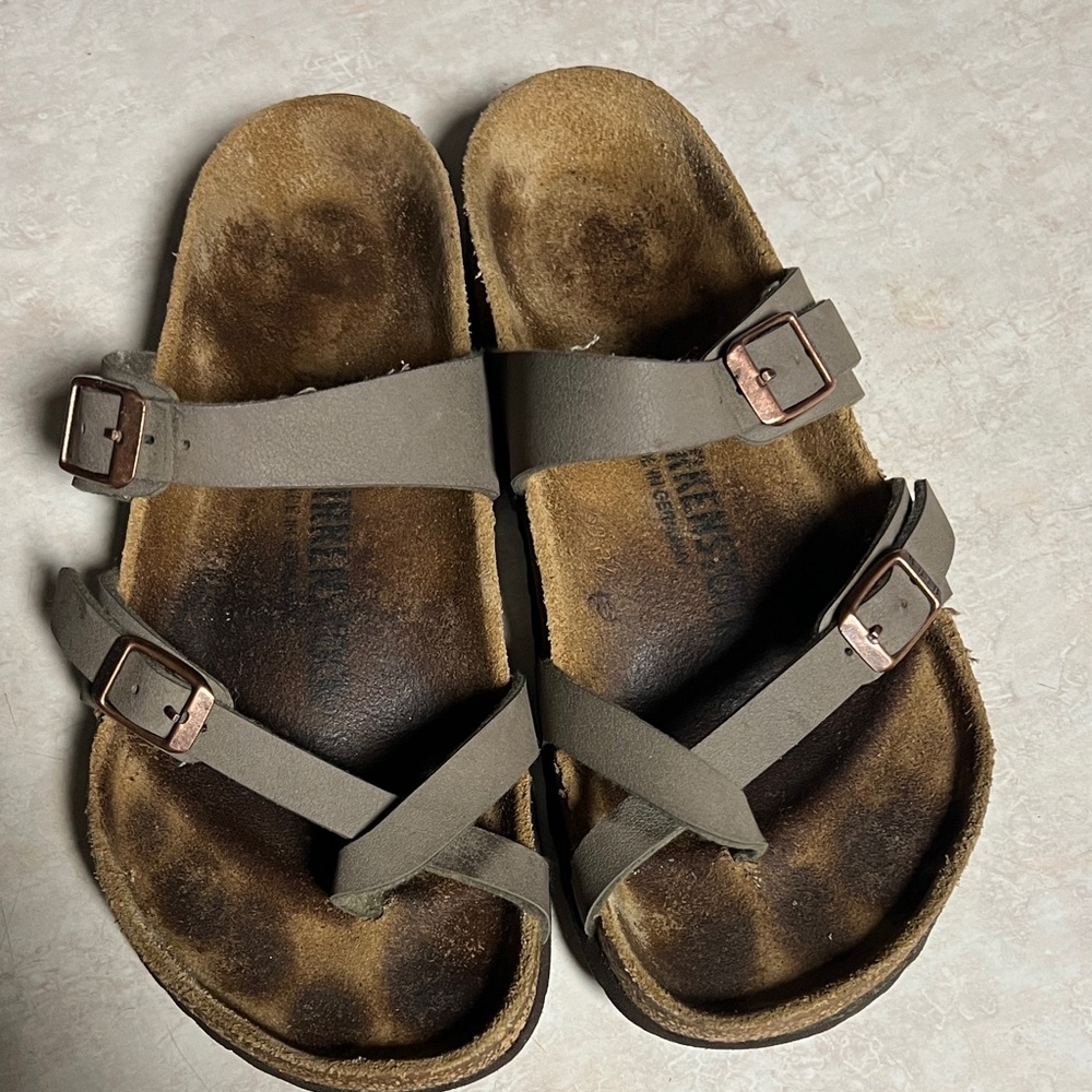 Brown Birkenstock Strappy Sandals